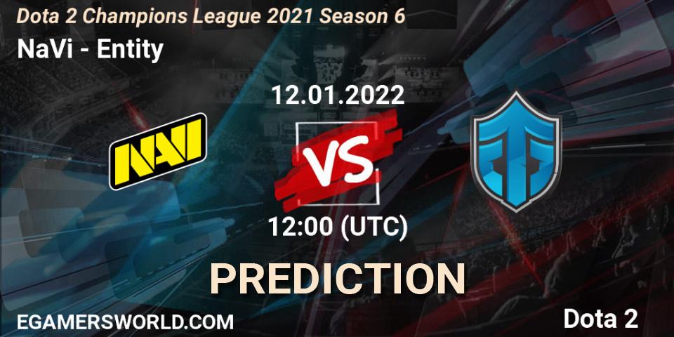 NaVi vs Entity: Match Prediction. 12.01.2022 at 12:00, Dota 2, Dota 2 Champions League 2021 Season 6
