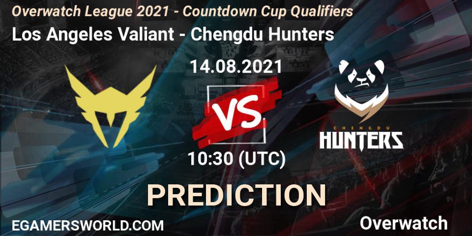 Los Angeles Valiant vs Chengdu Hunters: Match Prediction. 14.08.2021 at 09:00, Overwatch, Overwatch League 2021 - Countdown Cup Qualifiers
