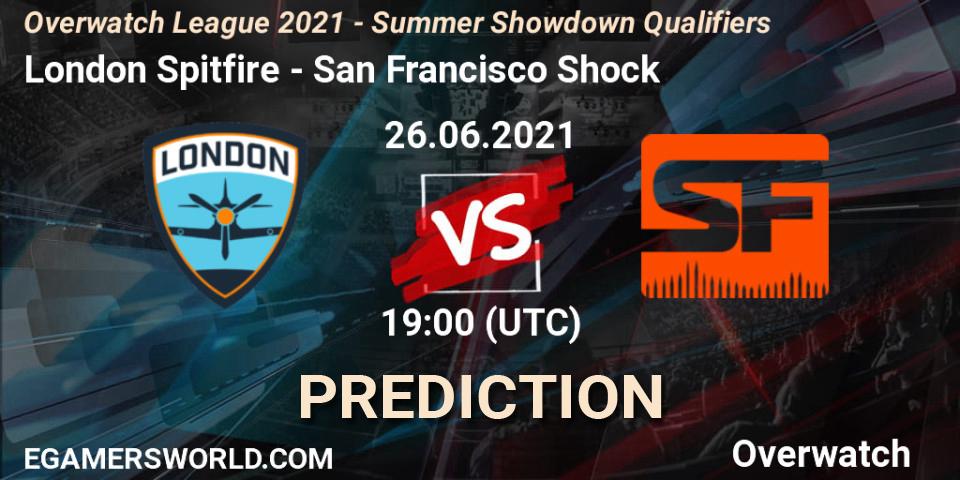 London Spitfire vs San Francisco Shock: Match Prediction. 26.06.21, Overwatch, Overwatch League 2021 - Summer Showdown Qualifiers