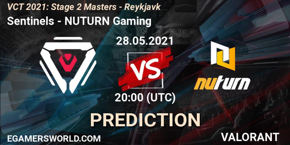 Sentinels vs NUTURN Gaming: Match Prediction. 28.05.2021 at 20:00, VALORANT, VCT 2021: Stage 2 Masters - Reykjavík