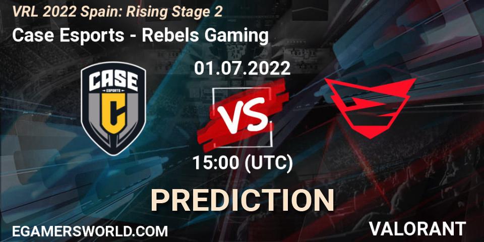 Case Esports vs Rebels Gaming: Match Prediction. 01.07.2022 at 15:20, VALORANT, VRL 2022 Spain: Rising Stage 2