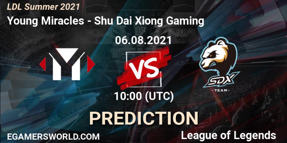 Young Miracles vs Shu Dai Xiong Gaming: Match Prediction. 06.08.21, LoL, LDL Summer 2021