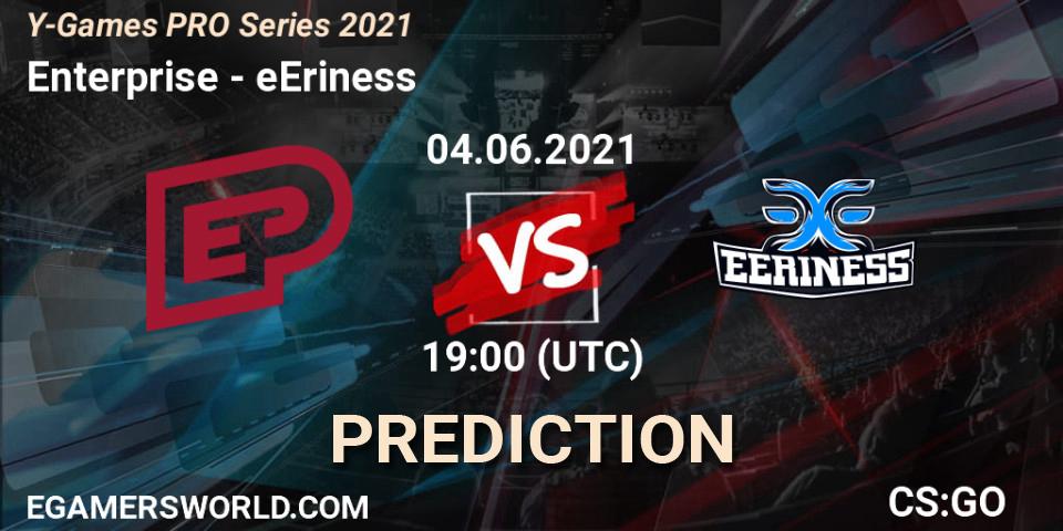 Enterprise vs eEriness: Match Prediction. 07.06.2021 at 14:00, Counter-Strike (CS2), Y-Games PRO Series 2021