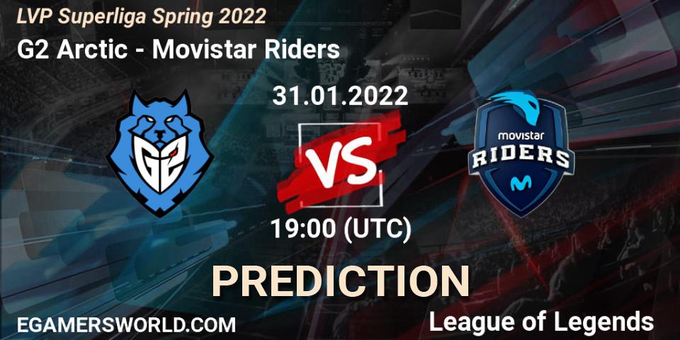 G2 Arctic vs Movistar Riders: Match Prediction. 31.01.22, LoL, LVP Superliga Spring 2022