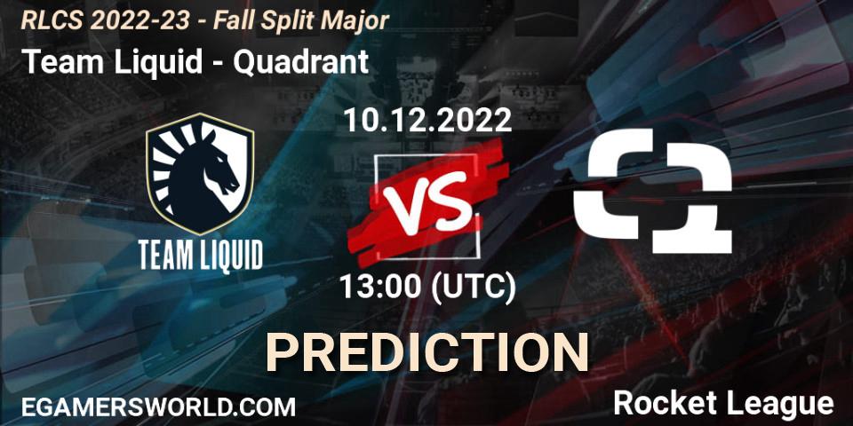 Team Liquid vs Quadrant: Match Prediction. 10.12.22, Rocket League, RLCS 2022-23 - Fall Split Major