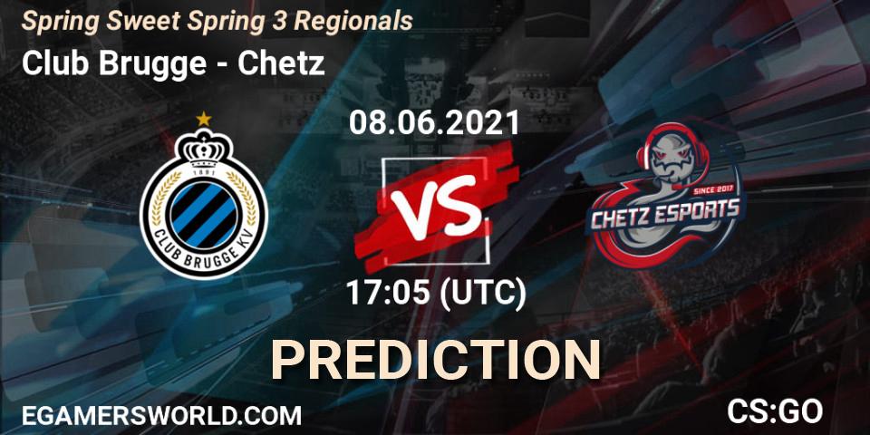 Club Brugge vs Chetz: Match Prediction. 08.06.2021 at 17:05, Counter-Strike (CS2), Spring Sweet Spring 3 Regionals