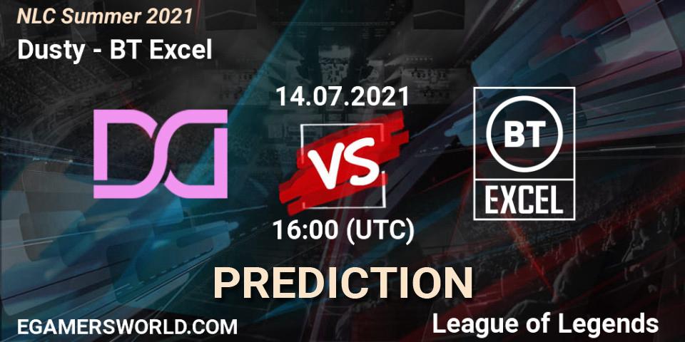 Dusty vs BT Excel: Match Prediction. 14.07.21, LoL, NLC Summer 2021