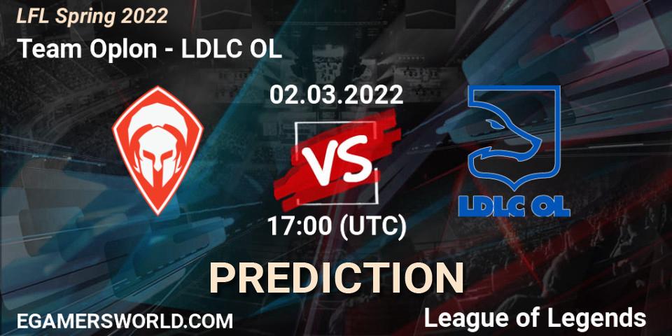 Team Oplon vs LDLC OL: Match Prediction. 02.03.2022 at 17:00, LoL, LFL Spring 2022