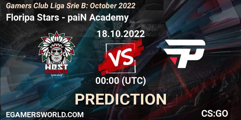 Floripa Stars vs paiN Academy: Match Prediction. 18.10.2022 at 00:00, Counter-Strike (CS2), Gamers Club Liga Série B: October 2022