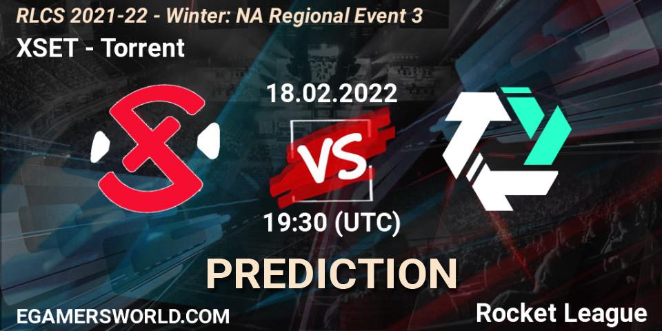 XSET vs Torrent: Match Prediction. 18.02.22, Rocket League, RLCS 2021-22 - Winter: NA Regional Event 3
