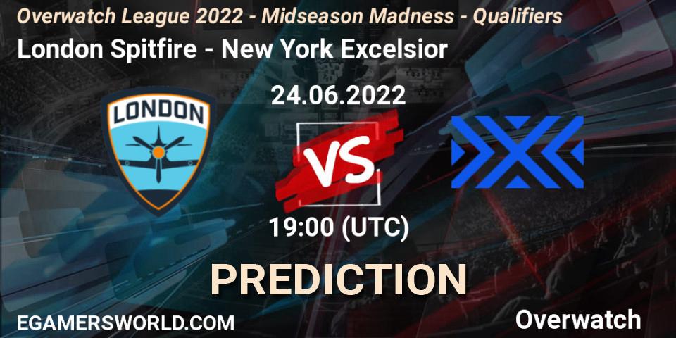 London Spitfire vs New York Excelsior: Match Prediction. 24.06.22, Overwatch, Overwatch League 2022 - Midseason Madness - Qualifiers