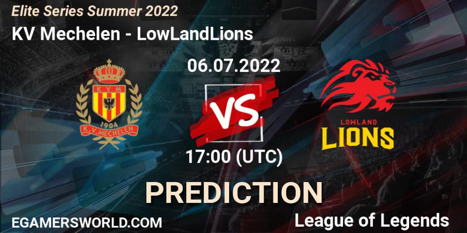 KV Mechelen vs LowLandLions: Match Prediction. 06.07.2022 at 17:00, LoL, Elite Series Summer 2022