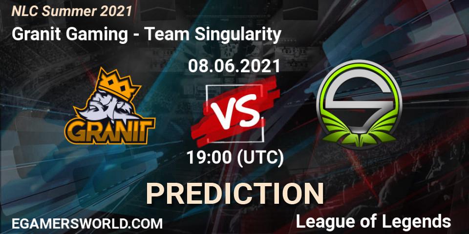 Granit Gaming vs Team Singularity: Match Prediction. 08.06.2021 at 19:00, LoL, NLC Summer 2021