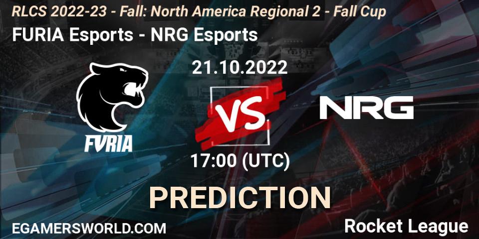 FURIA Esports vs NRG Esports: Match Prediction. 21.10.22, Rocket League, RLCS 2022-23 - Fall: North America Regional 2 - Fall Cup
