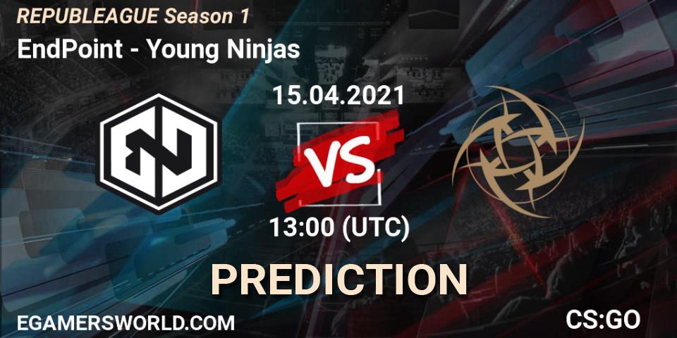 EndPoint vs Young Ninjas: Match Prediction. 15.04.21, CS2 (CS:GO), REPUBLEAGUE Season 1
