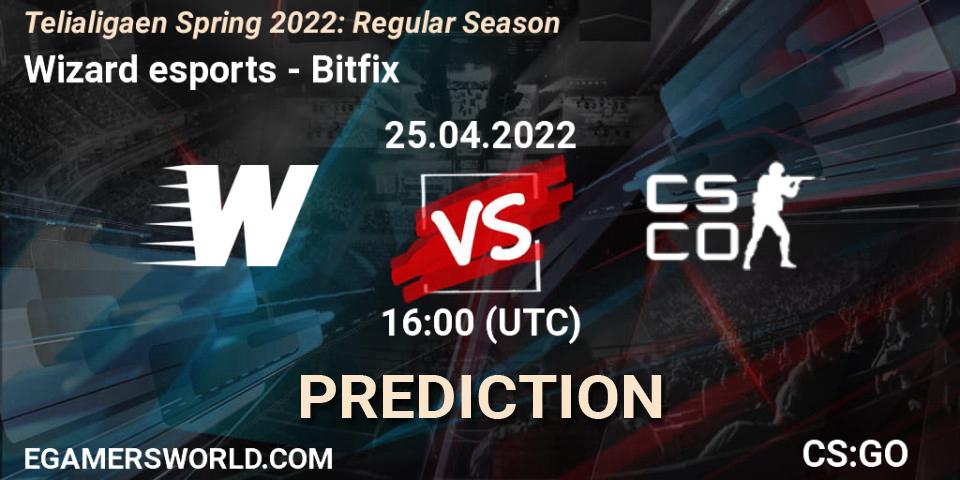 Wizard esports vs Bitfix: Match Prediction. 25.04.22, CS2 (CS:GO), Telialigaen Spring 2022: Regular Season