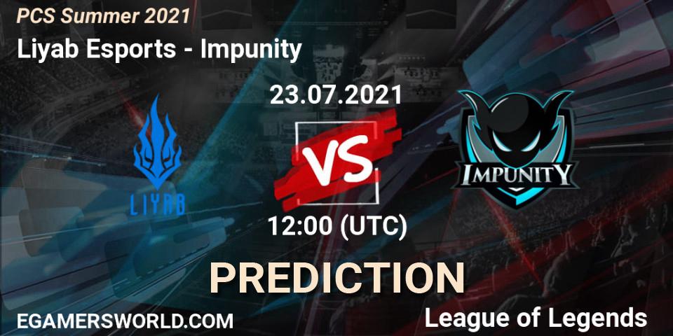 Liyab Esports vs Impunity: Match Prediction. 23.07.2021 at 12:30, LoL, PCS Summer 2021