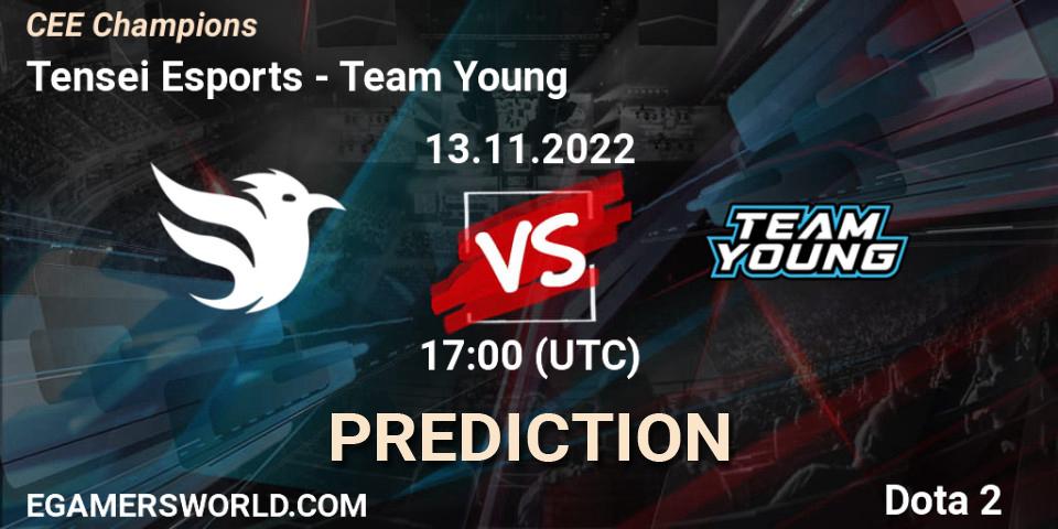 Tensei Esports vs Team Young: Match Prediction. 13.11.2022 at 17:00, Dota 2, CEE Champions