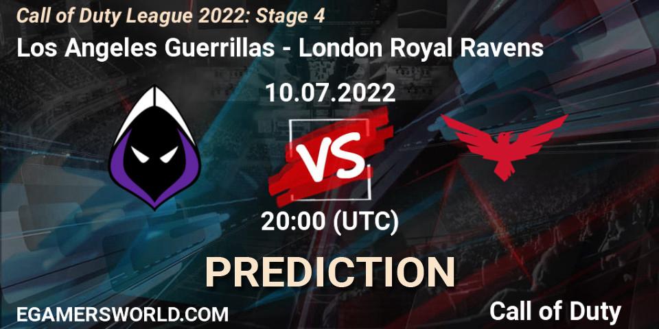 Los Angeles Guerrillas vs London Royal Ravens: Match Prediction. 10.07.2022 at 20:00, Call of Duty, Call of Duty League 2022: Stage 4