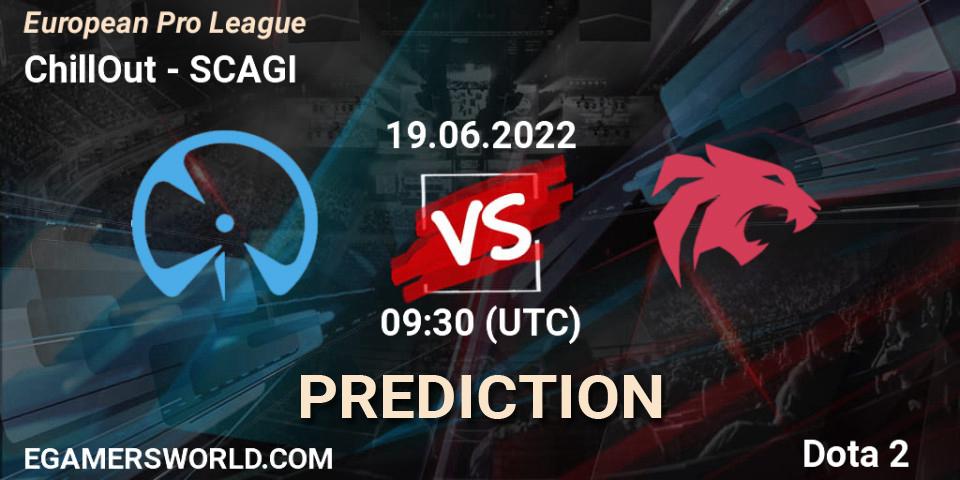 ChillOut vs SCAGI: Match Prediction. 19.06.2022 at 10:00, Dota 2, European Pro League