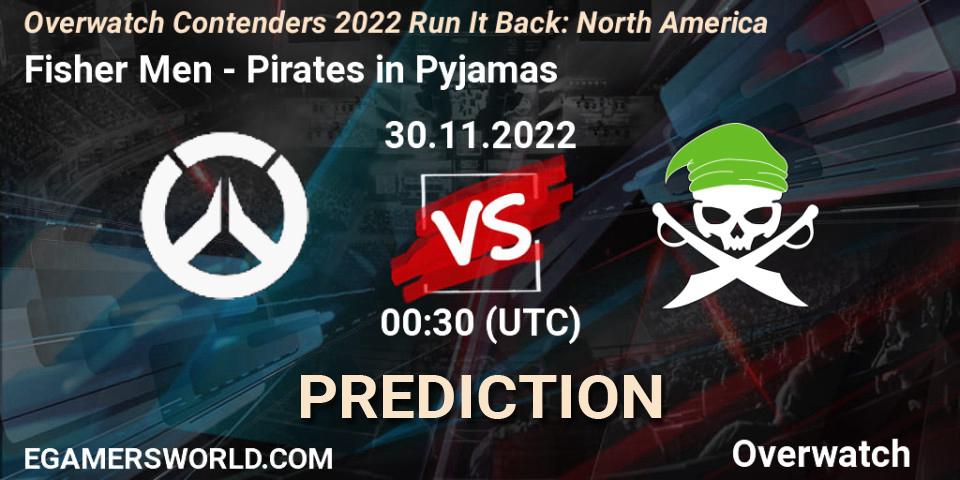 Fisher Men vs Pirates in Pyjamas: Match Prediction. 09.12.2022 at 00:30, Overwatch, Overwatch Contenders 2022 Run It Back: North America
