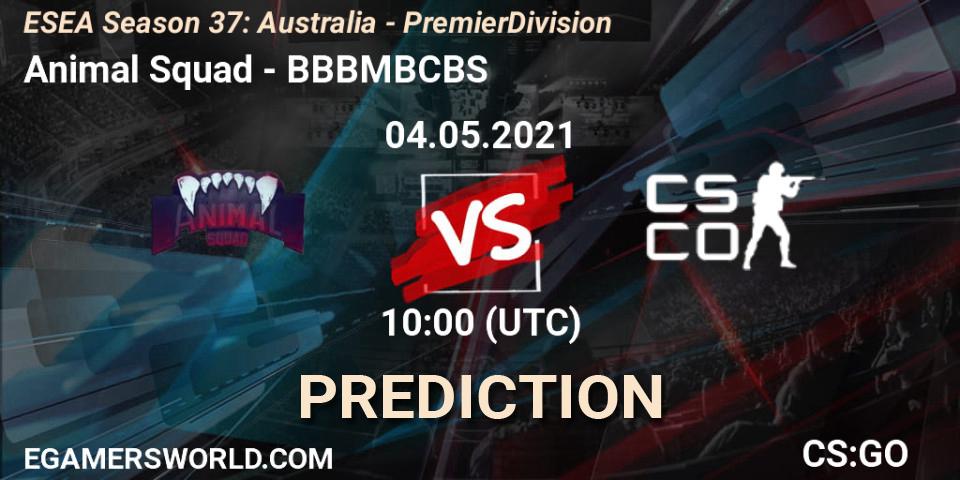Animal Squad vs BBBMBCBS: Match Prediction. 04.05.21, CS2 (CS:GO), ESEA Season 37: Australia - Premier Division
