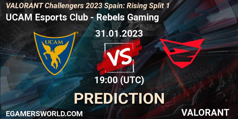 UCAM Esports Club vs Rebels Gaming: Match Prediction. 31.01.23, VALORANT, VALORANT Challengers 2023 Spain: Rising Split 1