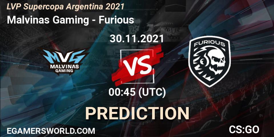 Malvinas Gaming vs Furious: Match Prediction. 30.11.21, CS2 (CS:GO), LVP Supercopa Argentina 2021