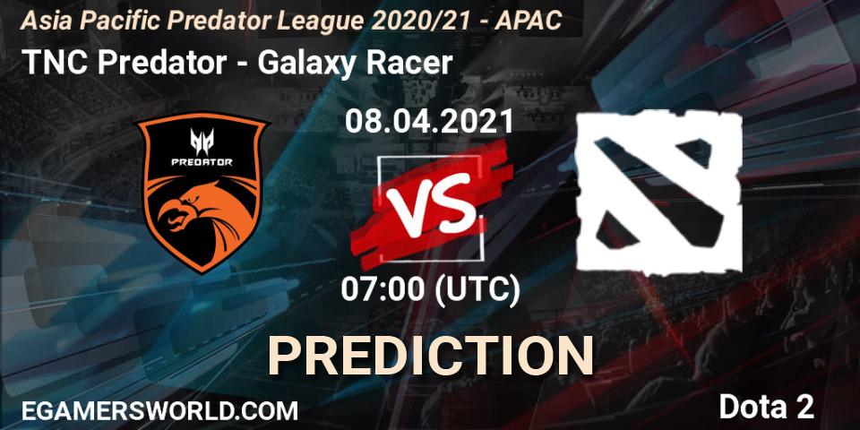 TNC Predator vs Galaxy Racer: Match Prediction. 08.04.2021 at 07:10, Dota 2, Asia Pacific Predator League 2020/21 - APAC