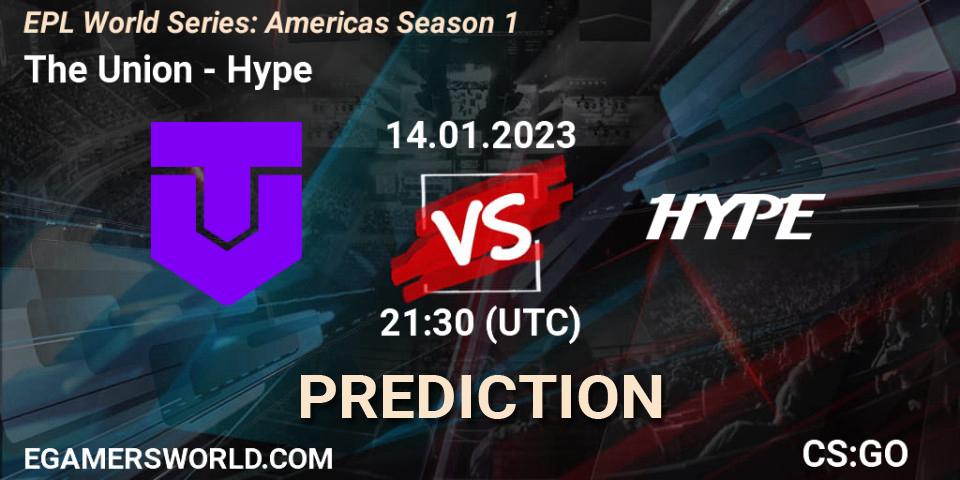 The Union vs Hype: Match Prediction. 14.01.23, CS2 (CS:GO), EPL World Series: Americas Season 1