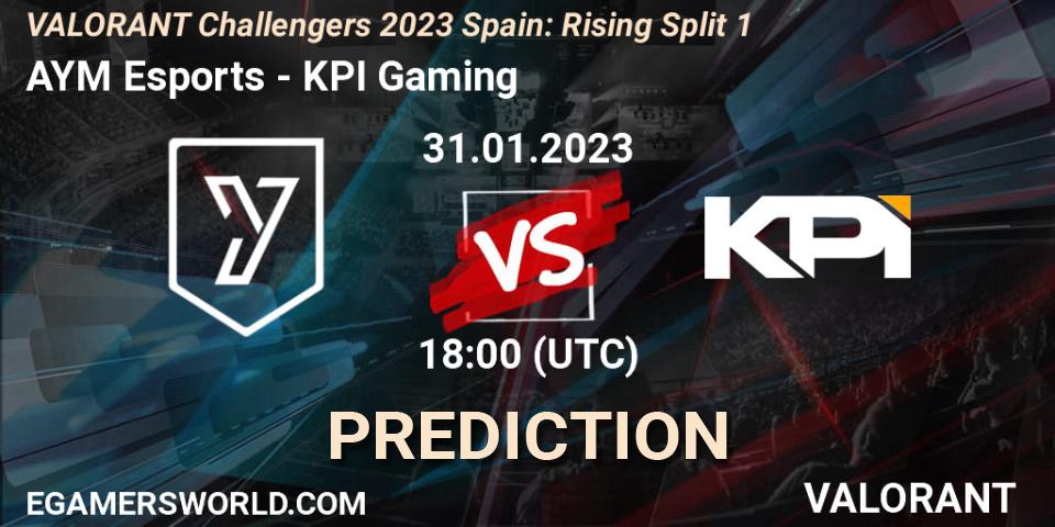 AYM Esports vs KPI Gaming: Match Prediction. 31.01.23, VALORANT, VALORANT Challengers 2023 Spain: Rising Split 1