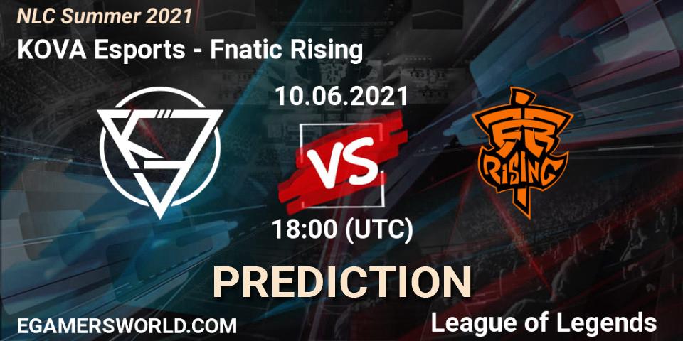 KOVA Esports vs Fnatic Rising: Match Prediction. 10.06.2021 at 18:00, LoL, NLC Summer 2021