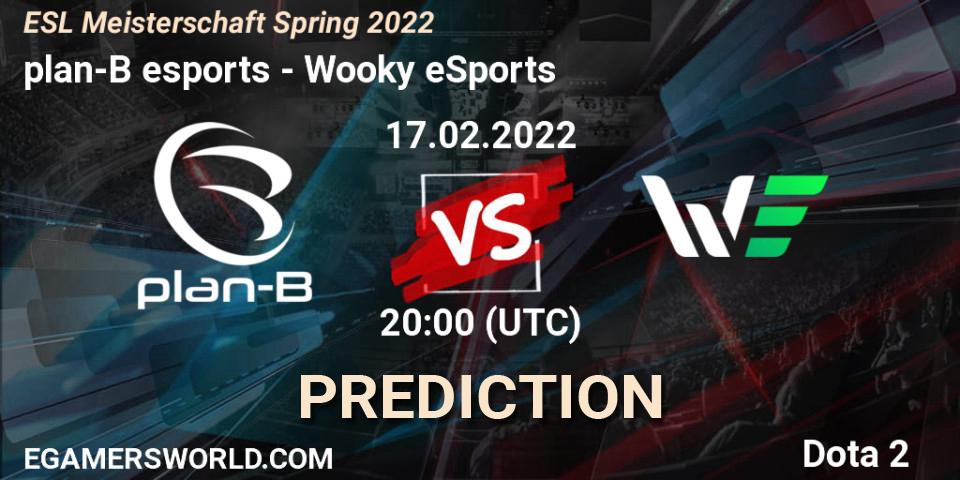 plan-B esports vs Wooky eSports: Match Prediction. 17.02.2022 at 20:00, Dota 2, ESL Meisterschaft Spring 2022
