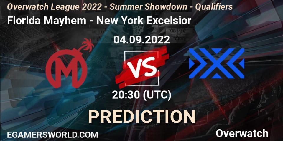 Florida Mayhem vs New York Excelsior: Match Prediction. 04.09.22, Overwatch, Overwatch League 2022 - Summer Showdown - Qualifiers