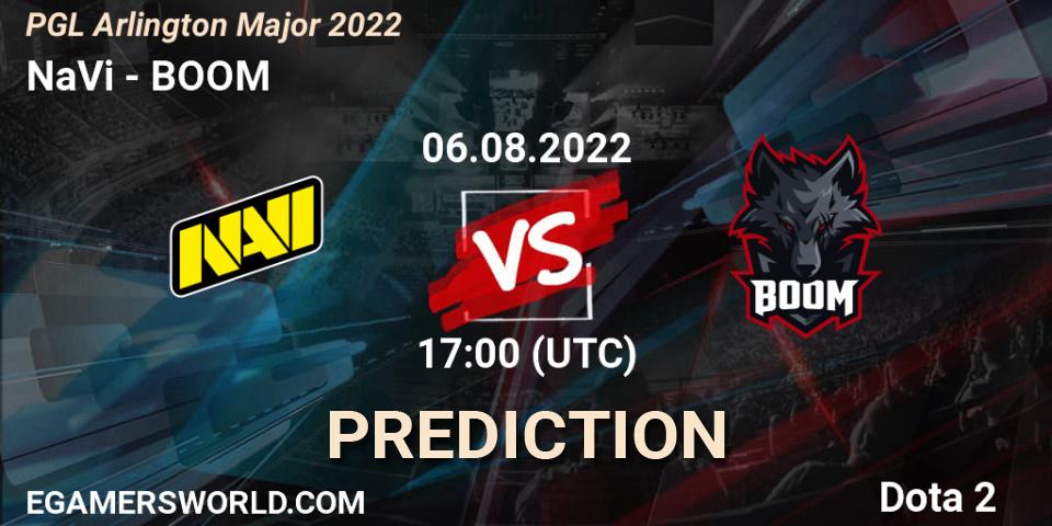 NaVi vs BOOM: Match Prediction. 06.08.2022 at 17:15, Dota 2, PGL Arlington Major 2022 - Group Stage
