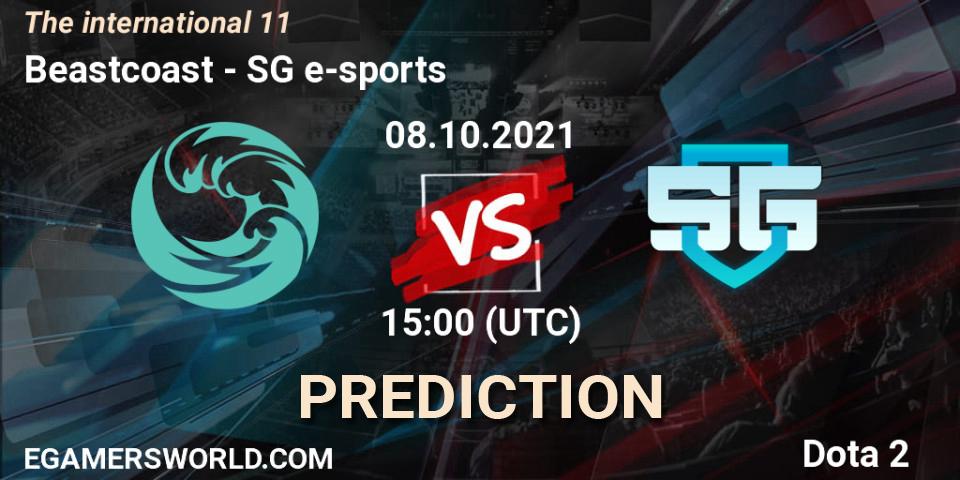 Beastcoast vs SG e-sports: Match Prediction. 08.10.2021 at 15:51, Dota 2, The Internationa 2021