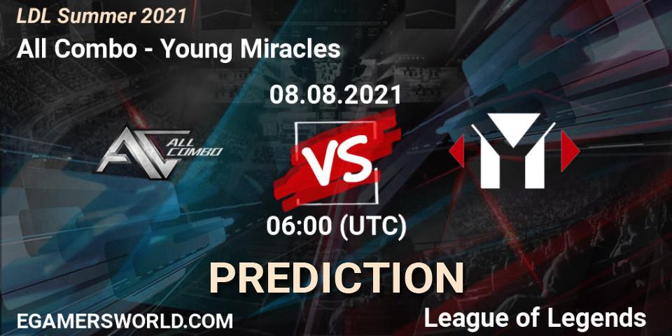 All Combo vs Young Miracles: Match Prediction. 08.08.21, LoL, LDL Summer 2021
