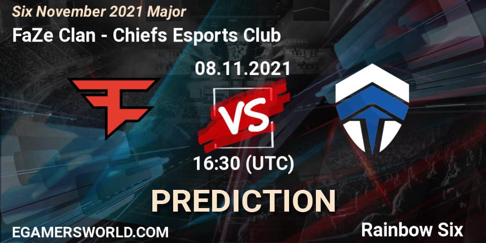 Chiefs Esports Club vs FaZe Clan: Match Prediction. 10.11.2021 at 10:30, Rainbow Six, Six Sweden Major 2021