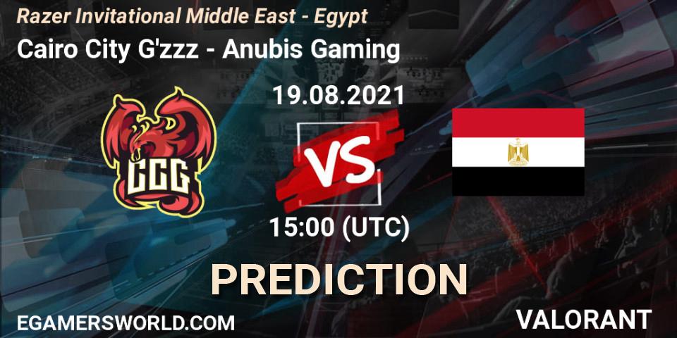 Cairo City G'zzz vs Anubis Gaming: Match Prediction. 19.08.2021 at 15:00, VALORANT, Razer Invitational Middle East - Egypt