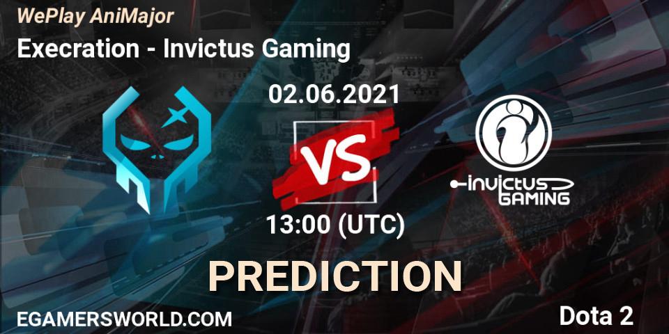 Execration vs Invictus Gaming: Match Prediction. 02.06.2021 at 14:01, Dota 2, WePlay AniMajor 2021
