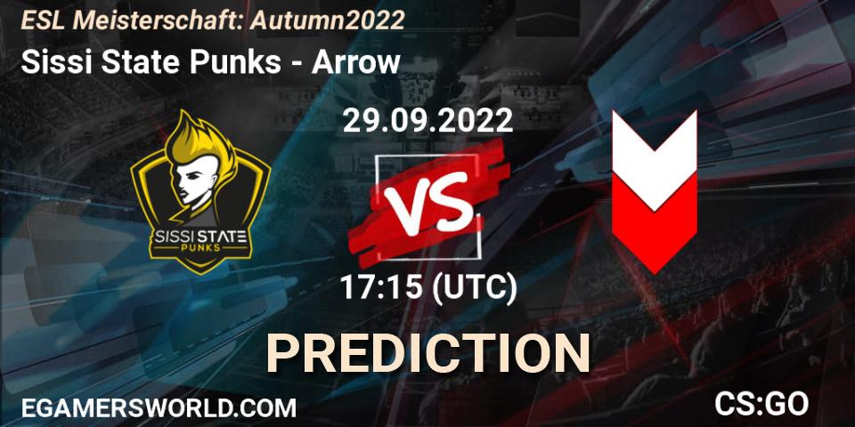 Sissi State Punks vs Arrow: Match Prediction. 29.09.2022 at 17:15, Counter-Strike (CS2), ESL Meisterschaft: Autumn 2022