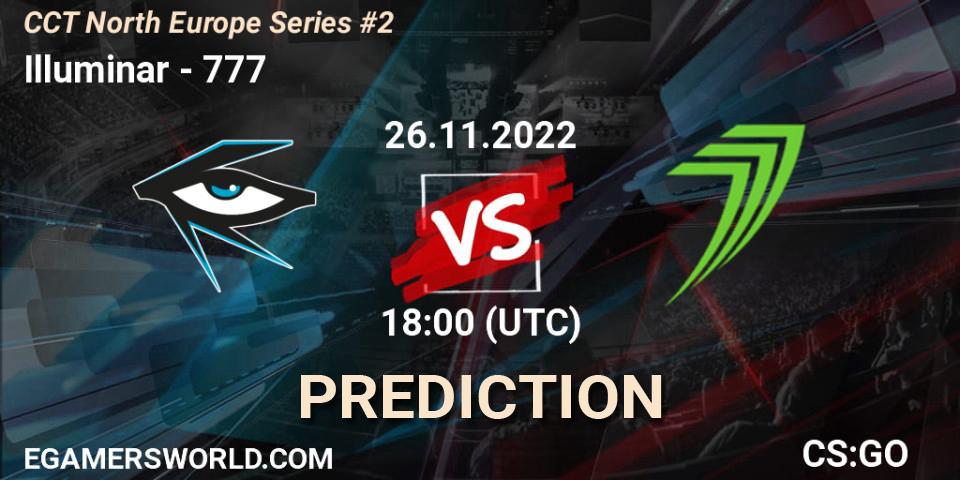 Illuminar vs 777: Match Prediction. 26.11.22, CS2 (CS:GO), CCT North Europe Series #2