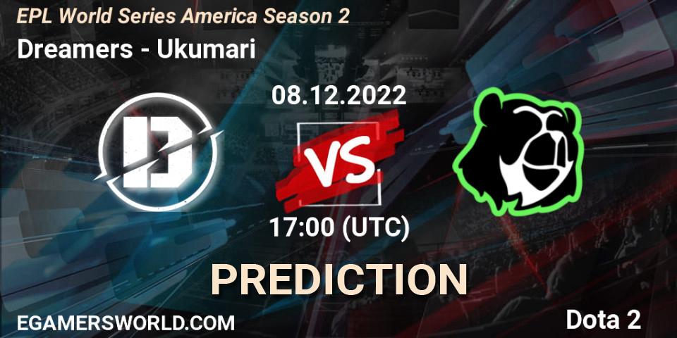 Dreamers vs Ukumari: Match Prediction. 08.12.22, Dota 2, EPL World Series America Season 2