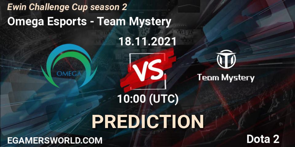 Omega Esports vs Team Mystery: Match Prediction. 18.11.2021 at 10:58, Dota 2, Ewin Challenge Cup season 2