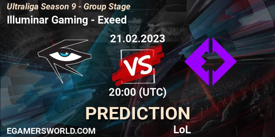 Illuminar Gaming vs Exeed: Match Prediction. 22.02.23, LoL, Ultraliga Season 9 - Group Stage