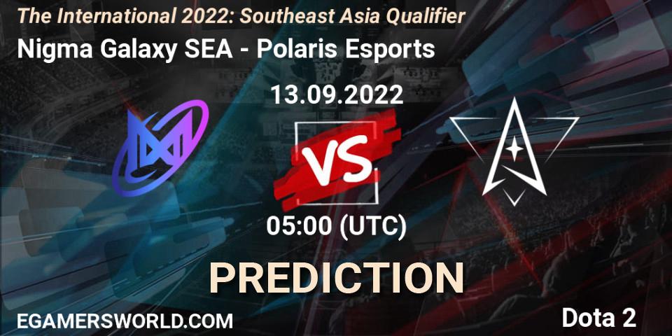 Nigma Galaxy SEA vs Polaris Esports: Match Prediction. 13.09.22, Dota 2, The International 2022: Southeast Asia Qualifier