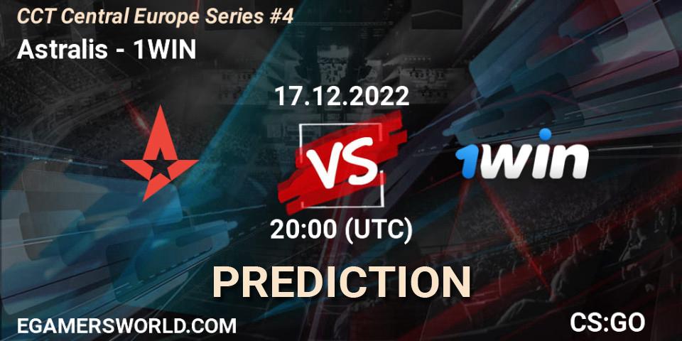 Astralis vs 1WIN: Match Prediction. 17.12.22, CS2 (CS:GO), CCT Central Europe Series #4
