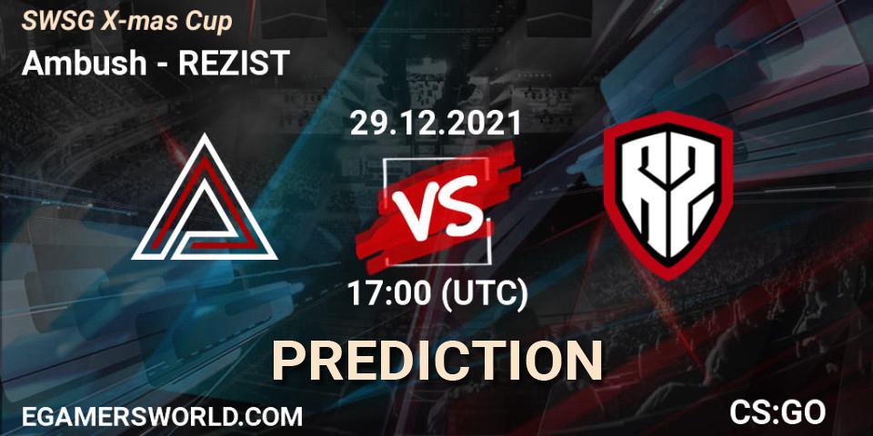 Spirit Academy vs REZIST: Match Prediction. 29.12.2021 at 17:00, Counter-Strike (CS2), SWSG X-mas Cup