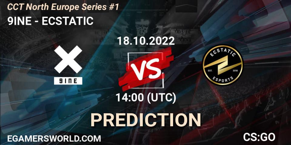 9INE vs ECSTATIC: Match Prediction. 18.10.22, CS2 (CS:GO), CCT North Europe Series #1