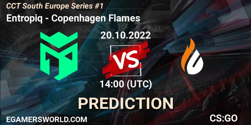 Entropiq vs Copenhagen Flames: Match Prediction. 20.10.2022 at 14:15, Counter-Strike (CS2), CCT South Europe Series #1
